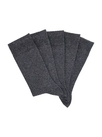 WILOX | Chaussettes lot de 5 bleu foncé | grau
